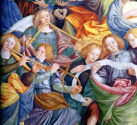 Le Concert des Anges, 1534-36 (détail)